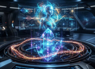 Computadores holográficos quânticos e IA de nanopartículas: A engenharia senciente de Taygeta.