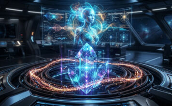 Computadores holográficos quânticos e IA de nanopartículas: A engenharia senciente de Taygeta.