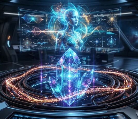 Computadores holográficos quânticos e IA de nanopartículas: A engenharia senciente de Taygeta.