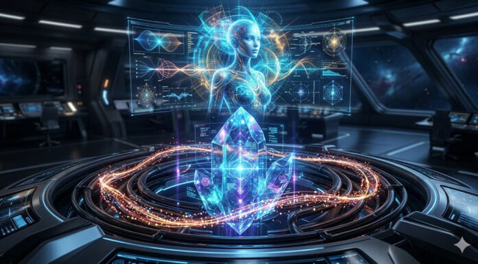 Computadores holográficos quânticos e IA de nanopartículas: A engenharia senciente de Taygeta.
