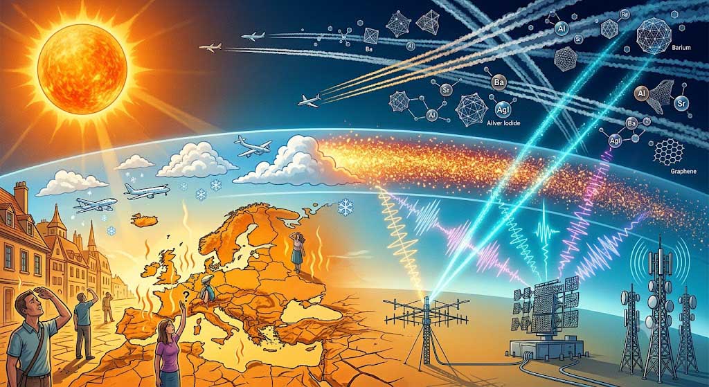 A atual onda de calor extremo na Europa foi causada por geoengenharia! 5