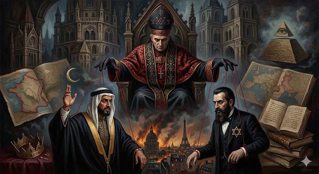 A geopolítica oculta: Como o Vaticano e a Coroa Britânica usaram o islamismo, sionismo e nazismo para o controle global. 3