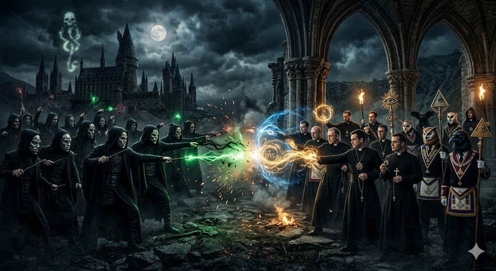 Os bruxos e trouxas de Harry Potter e sua relação com os maçons e profanos da realidade. 15