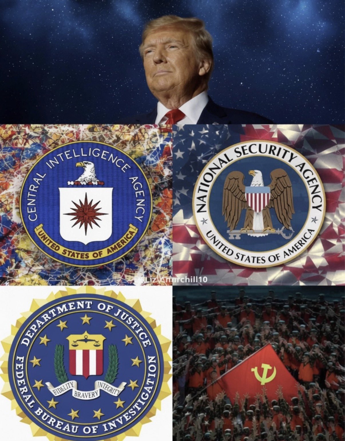 Em discurso ao mundo, Trump acusou a China e o Deep State por terem fraudado a eleição de 2020. 9