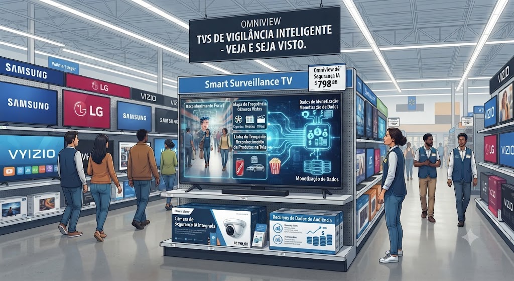 Smart TV: O modelo de negócio oculto onde sua privacidade é comercializada com anunciantes.