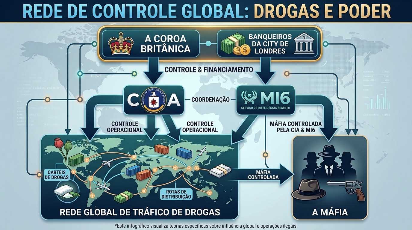 Coroa Britânica e City de Londres, os mestres do tráfico global de drogas. 3