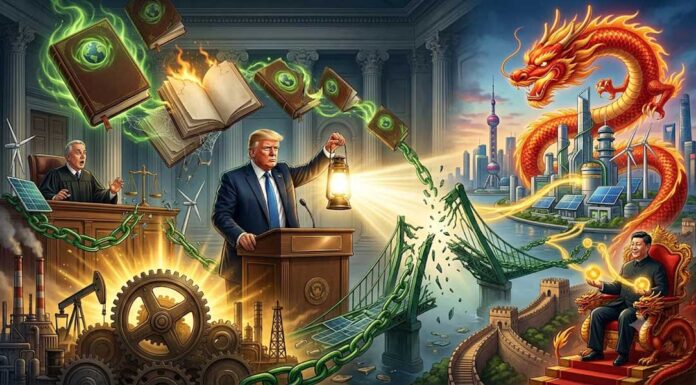 Trump disse que a farsa das “mudanças climáticas” entrega a soberania das nações para a China.