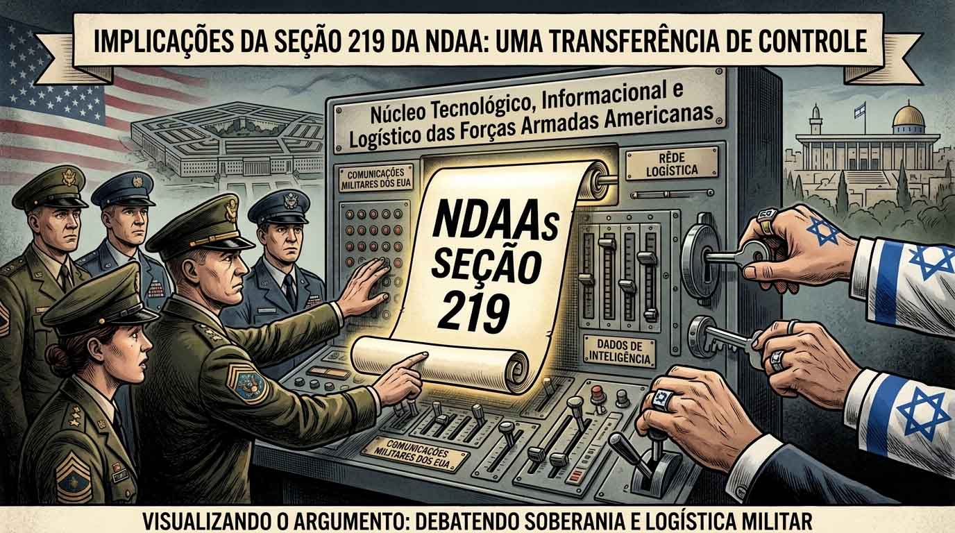 O golpe do século: Com a Seção 219 da NDAA, Israel assume o controle dos militares americanos sem disparar um tiro. 1