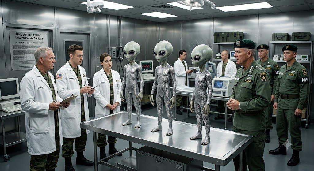 O general Philip J. Corso disse que os alienígenas de Roswell eram biorobôs humanoides. 6