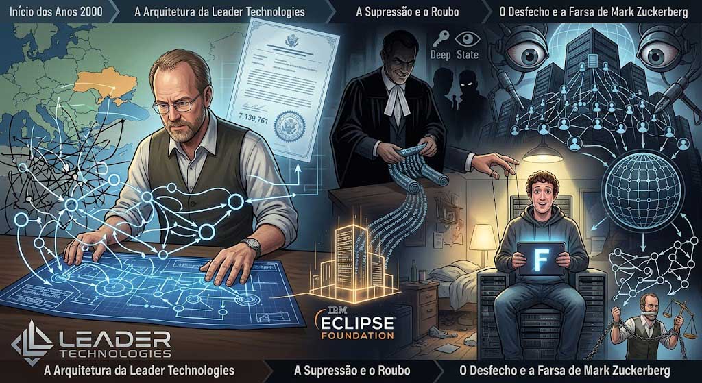 A verdadeira origem das redes sociais: O roubo da patente da Leader Technologies pelo Cartel IBM-NSA para criar o Facebook. 1