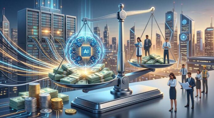 As empresas estão gastando muito mais em Inteligência Artificial do que nos trabalhadores que ela substituiu.