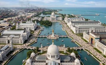 A lendária “Cidade Branca” da Exposição Universal de Chicago de 1893 que foi destruída por incêndios.