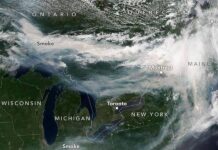 A fumaça tóxica vinda de incêndios florestais no Canadá atingiu grandes cidades dos Estados Unidos.