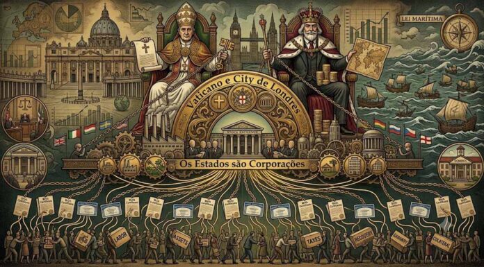 Os Estados não são soberanos, são corporações privadas sob controle da City de Londres e Vaticano.