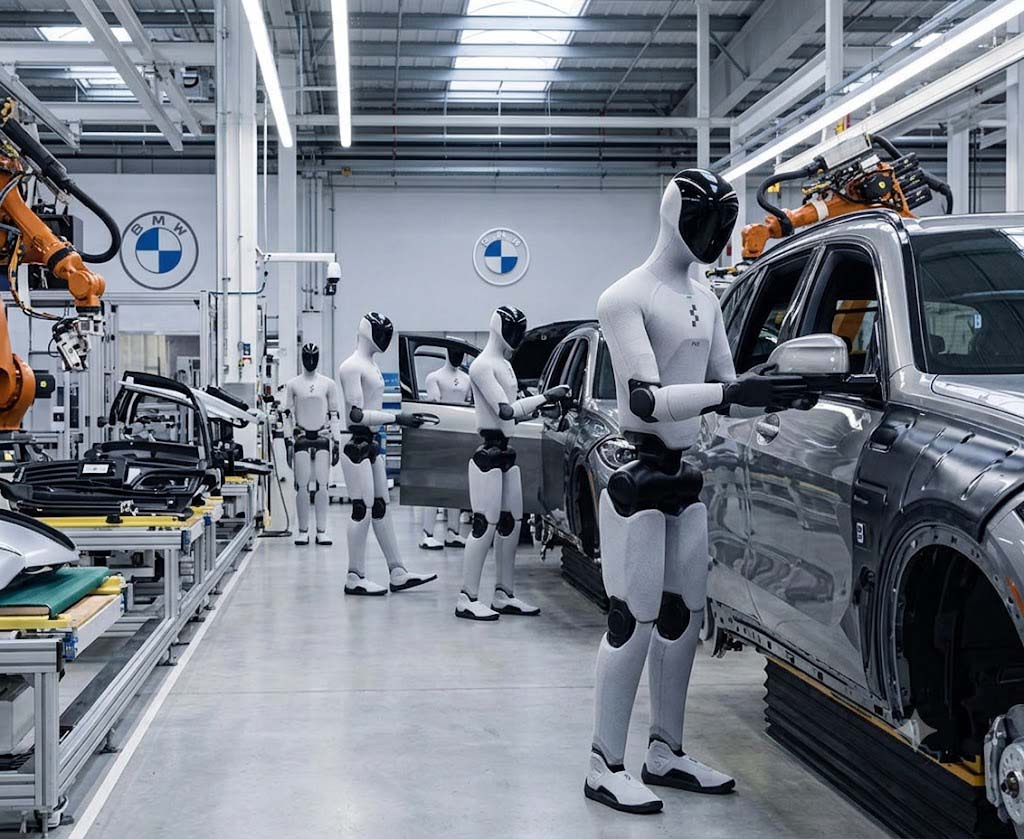 BMW coloca robôs humanoides Figure 3 para trabalhar em pisos de fábrica na Carolina do Sul. 2