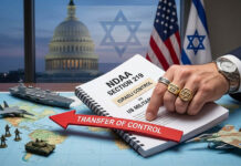 O golpe do século: Com a Seção 219 da NDAA, Israel assume o controle dos militares americanos sem disparar um tiro.