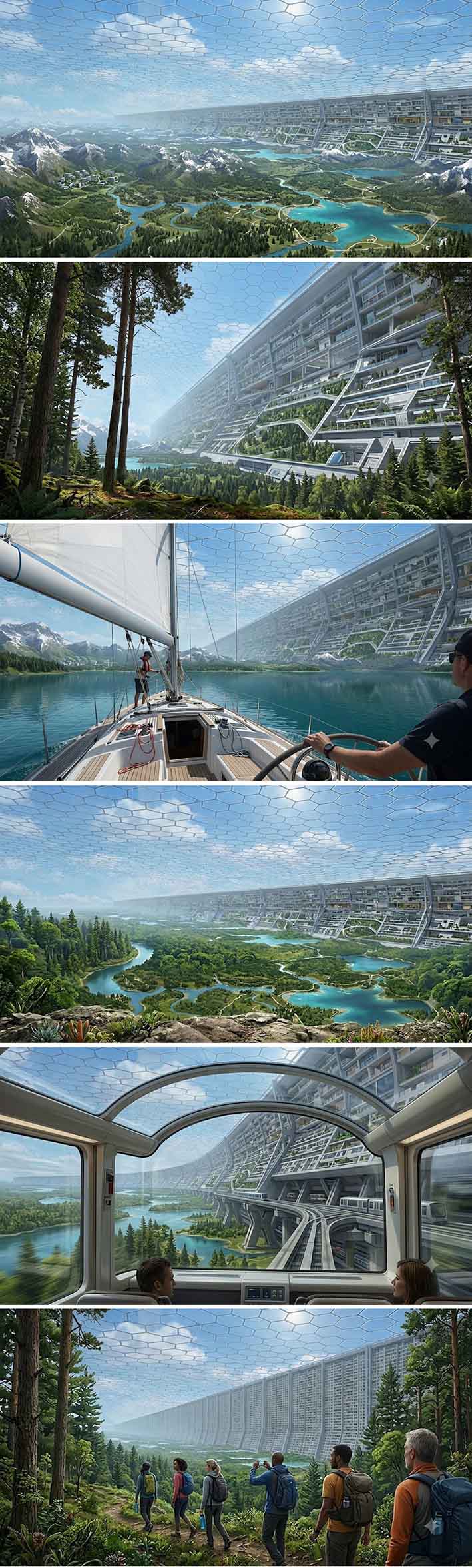 Como é uma gigantesca nave biosfera por dentro? 10