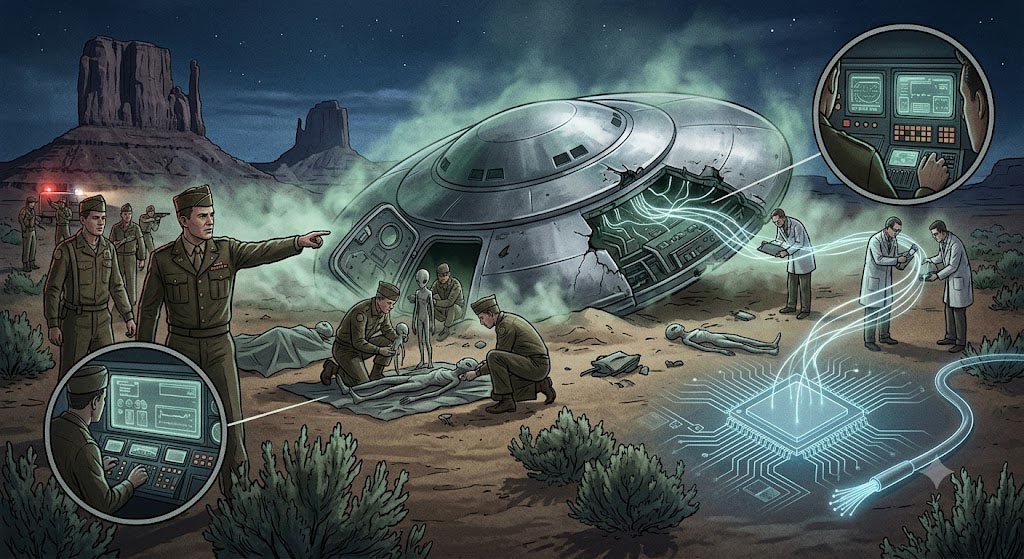 O general Philip J. Corso disse que os alienígenas de Roswell eram biorobôs humanoides. 5