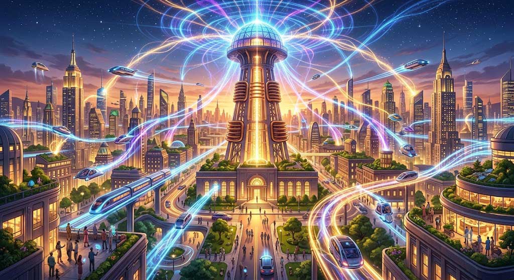 Como seria o mundo hoje, se Nikola Tesla tivesse conseguido implementar seu sistema mundial de energia livre sem fio? 3