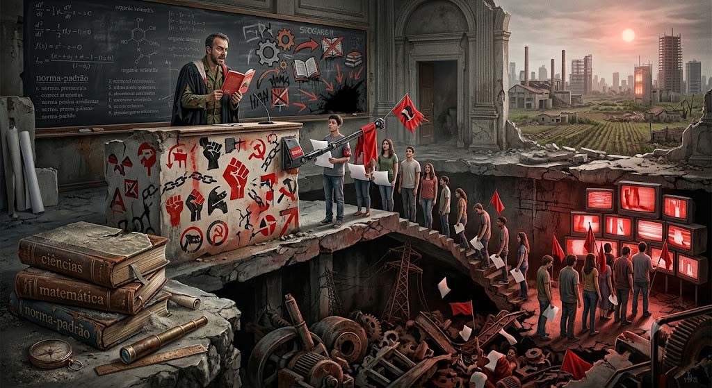 Da doutrinação ao colapso: Como o ativismo esquerdista transforma o Brasil em uma Idiocracia. 1