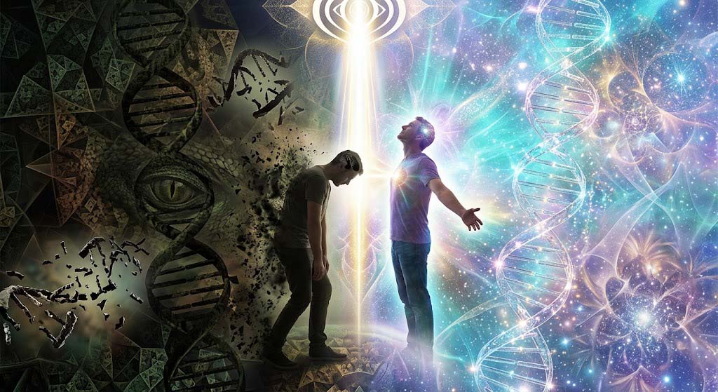 A antena cósmica: Como a consciência reprograma o DNA e desativa os bloqueios da Matrix. 3