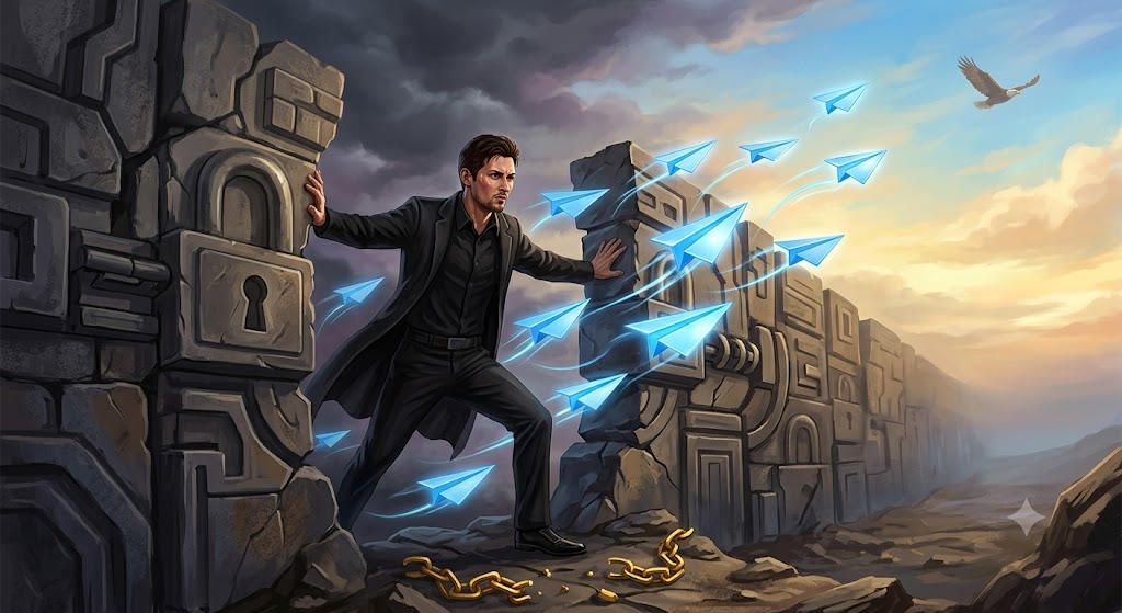 A luta de Pavel Durov do Telegram contra a censura governamental online. 2