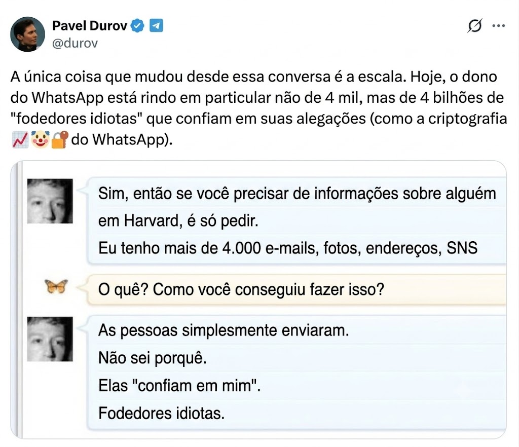 A luta de Pavel Durov do Telegram contra a censura governamental online. 5