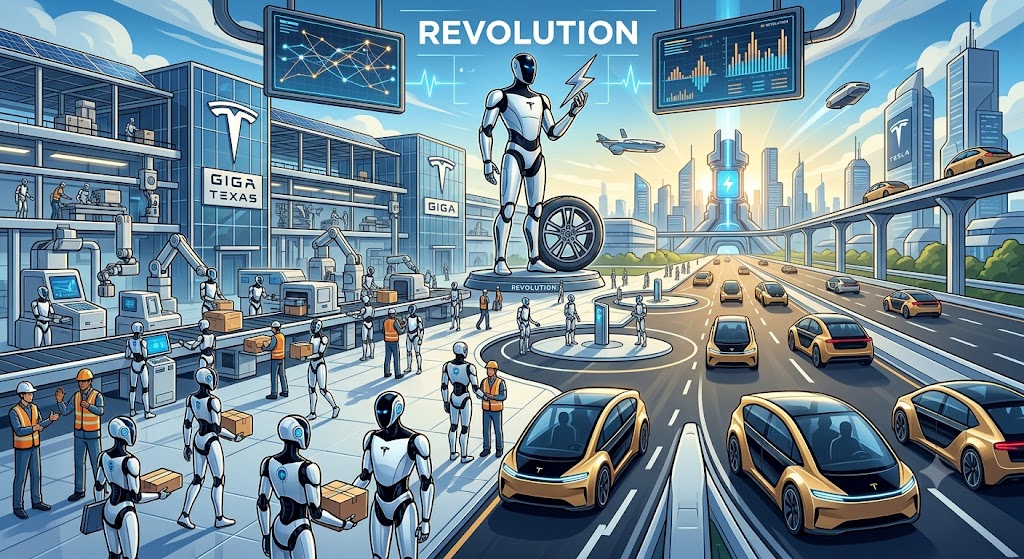 Revolução robótica: Tesla investe pesado no androide Optimus e no robotáxi CyberCab. 1