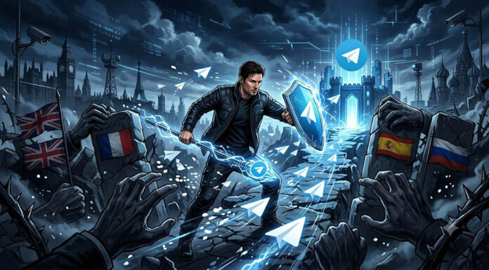 A luta de Pavel Durov do Telegram contra a censura governamental online.