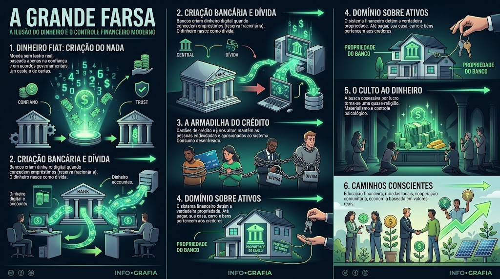 A grande farsa: como a religião do dinheiro "criado do nada" controla a humanidade. 3