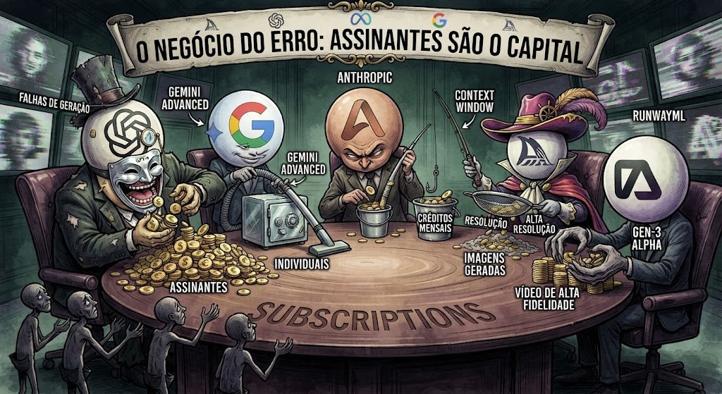 Como o modelo de negócios de vídeos de IA penaliza o assinante? 2