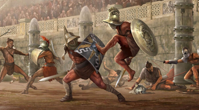 Em que época os combates de gladiadores realmente aconteciam?